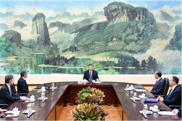 习近平会见美国国务卿布林肯3